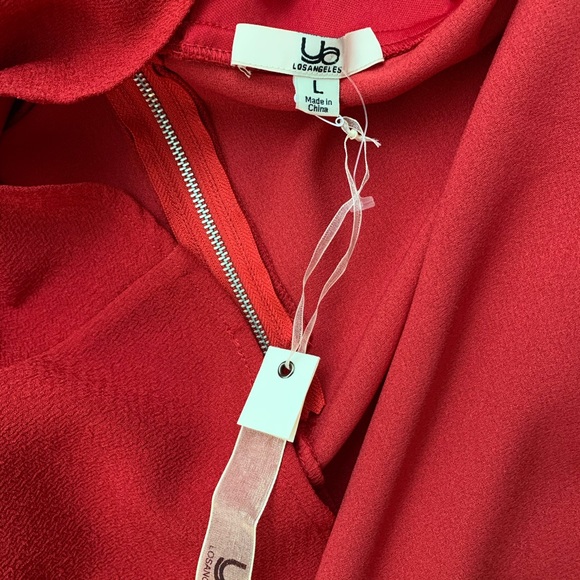 YA Los Angeles Red Skater Dress Cut Out Back - Picture 3 of 5